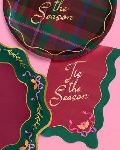 Tis the Season Napkins - 50 rectangle napkins