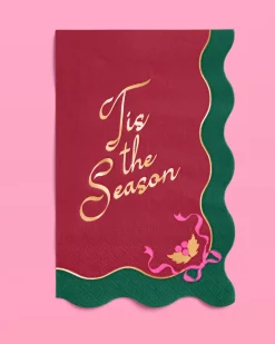 Tis the Season Napkins - 50 rectangle napkins
