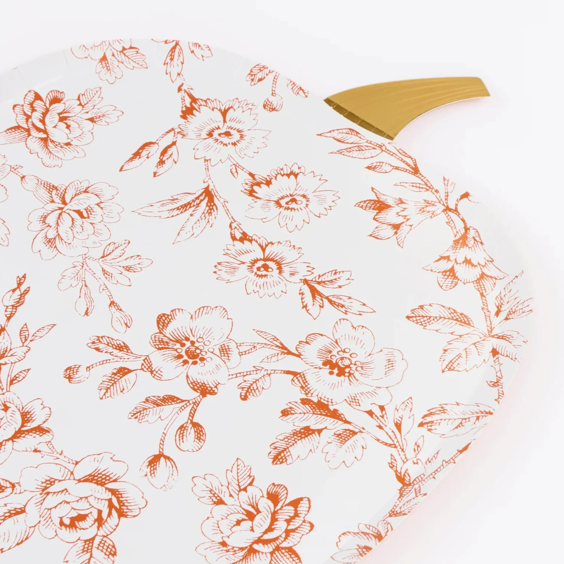 Toile Pumpkin Plates (x 8)