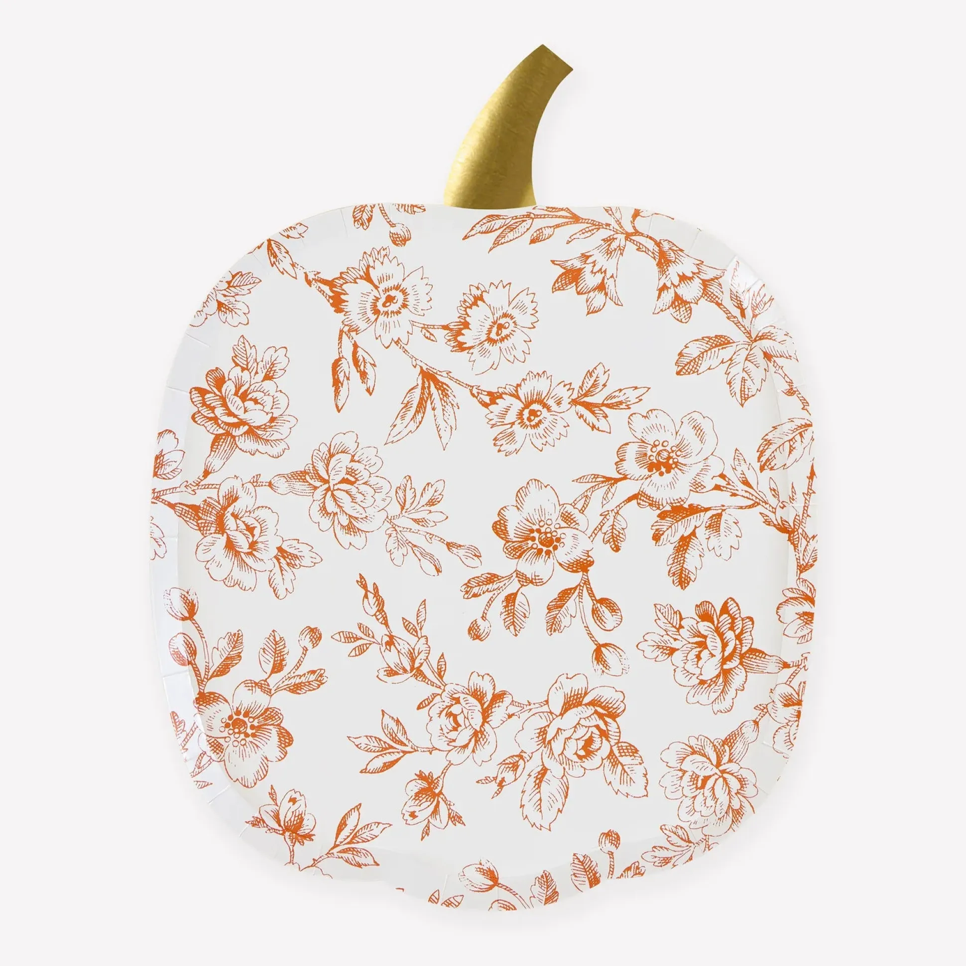 Toile Pumpkin Plates (x 8)