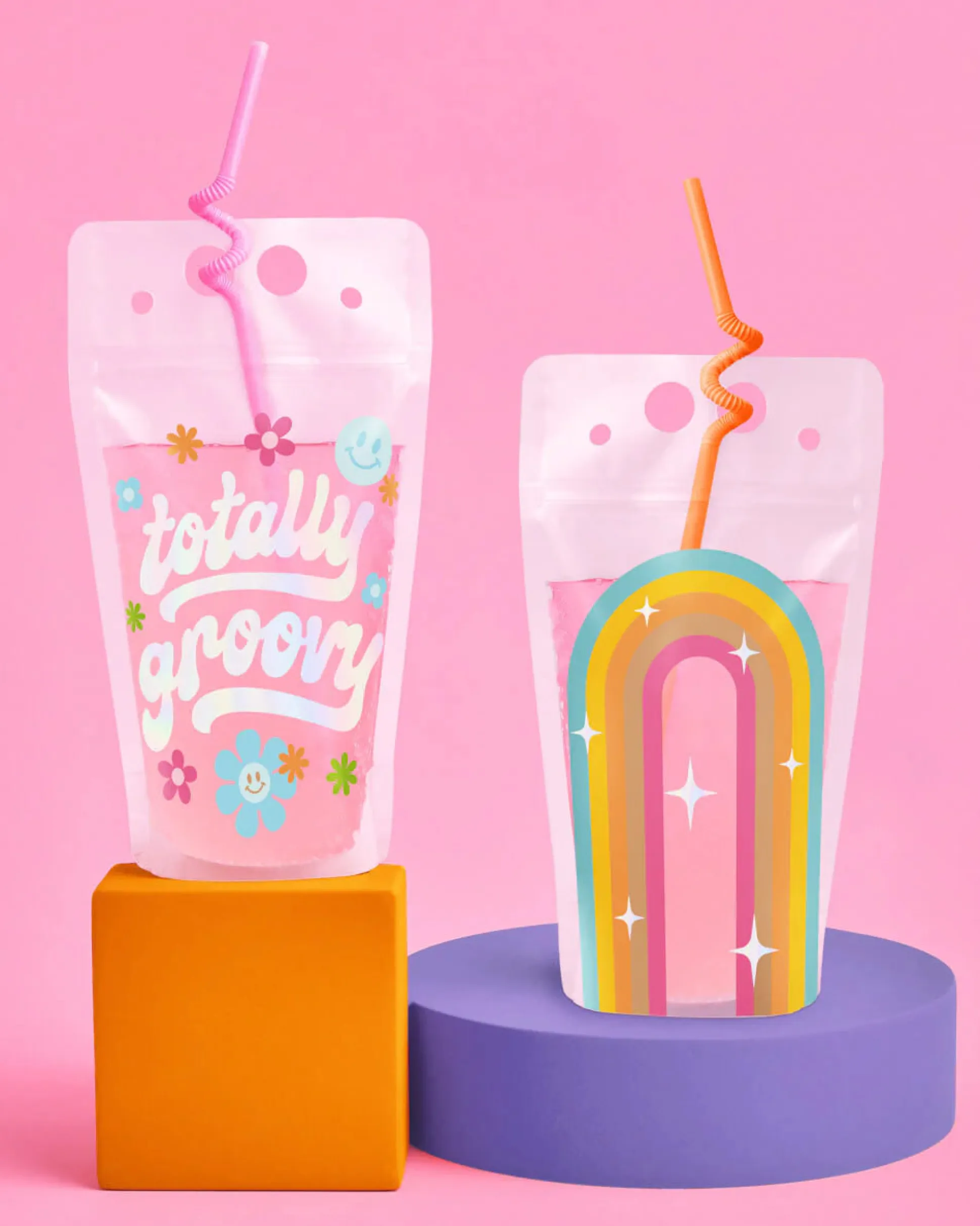 Totally Groovy Sippers, Pack of 16