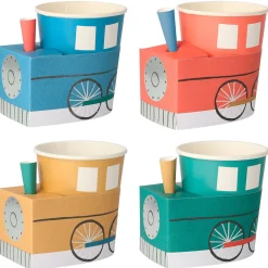 Train Cups, Pack of 8