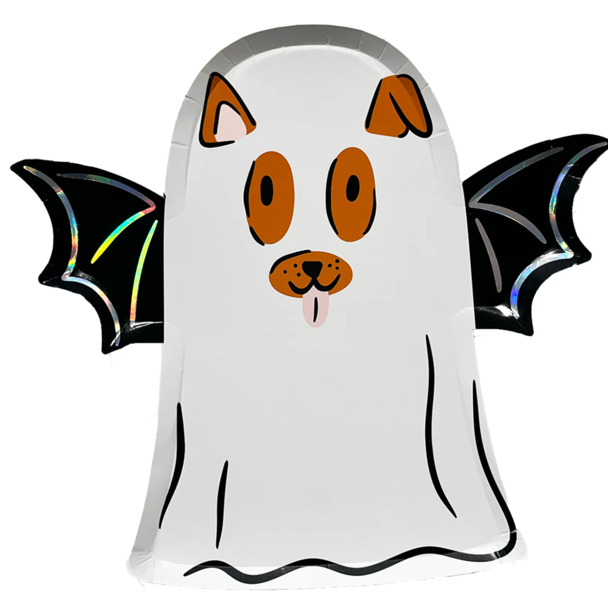 Trick or Treat Street Dog Ghost Large Plates
