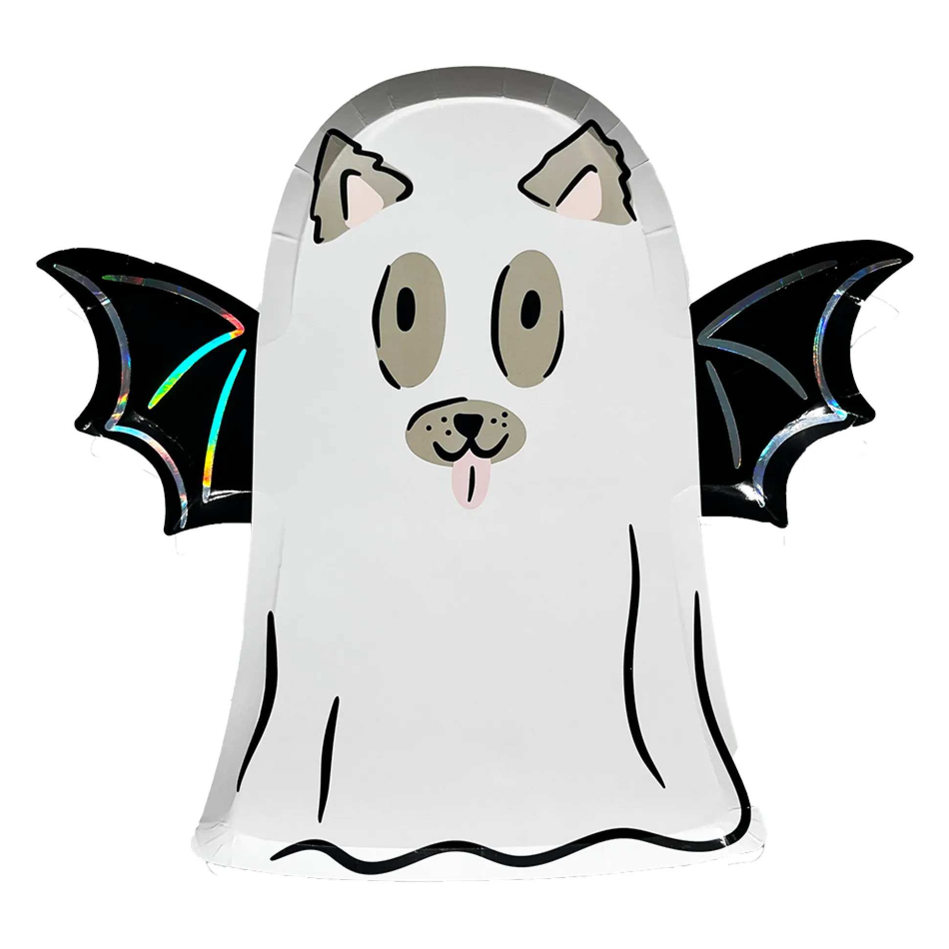 Trick or Treat Street Dog Ghost Large Plates