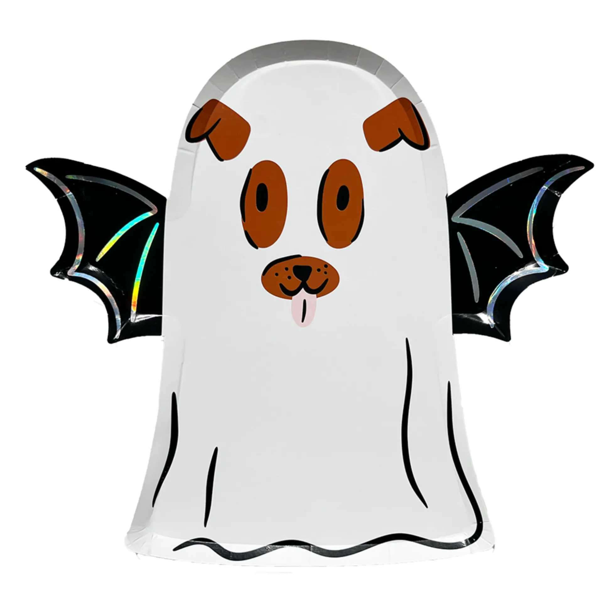 Trick or Treat Street Dog Ghost Large Plates