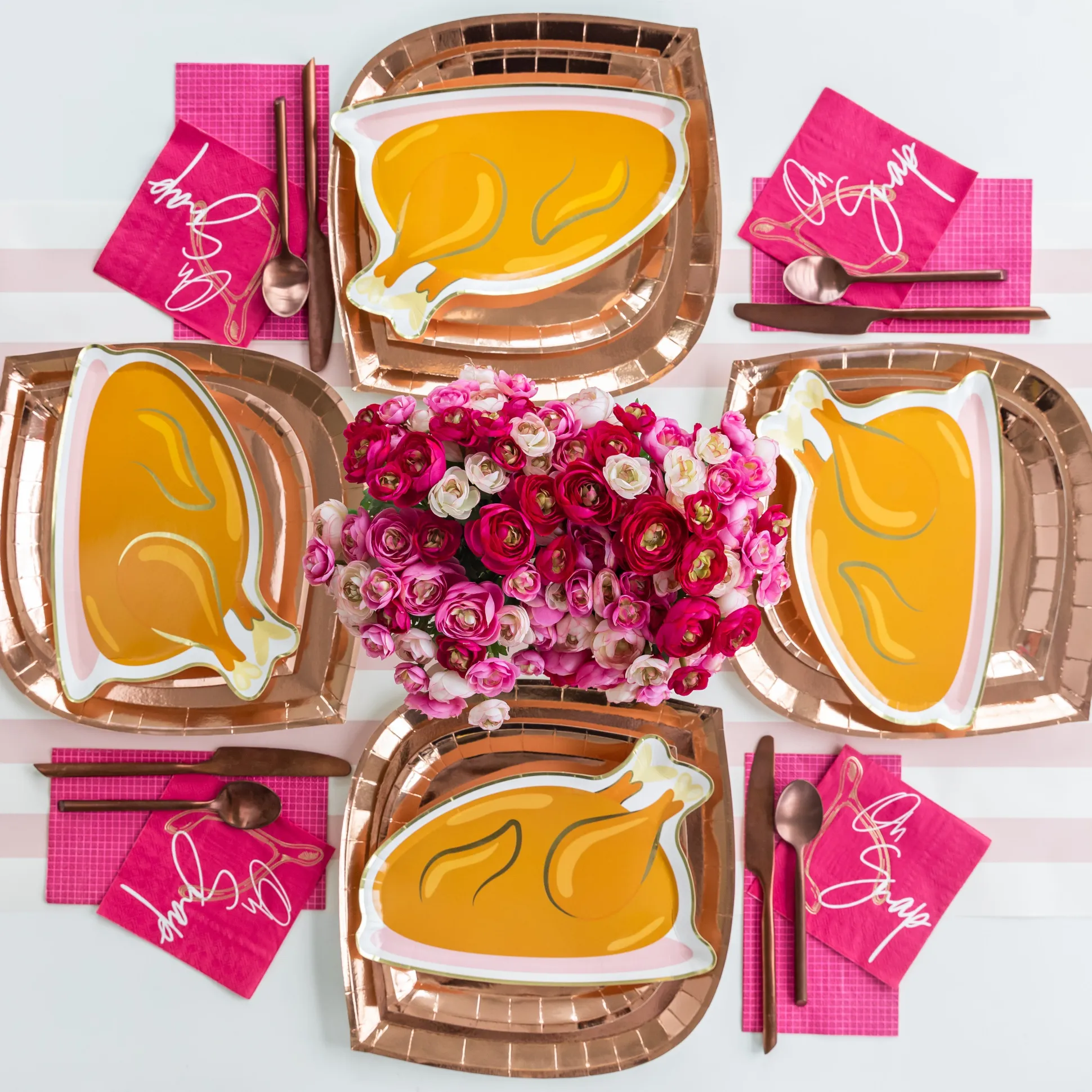 Turkey Dinner Plates, Set of 12