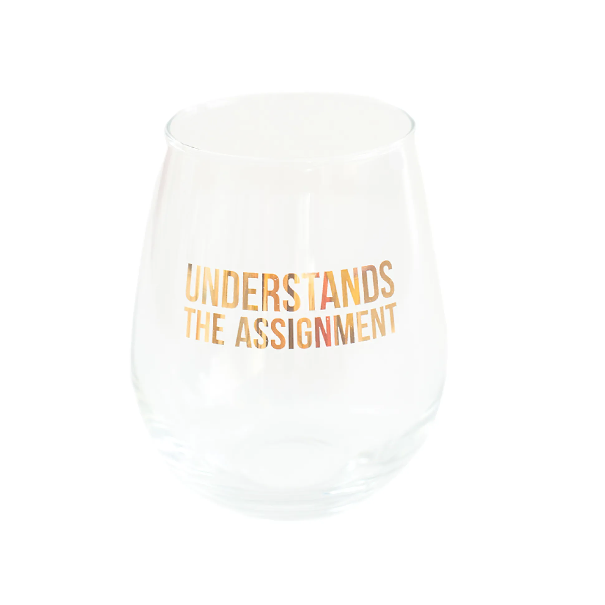 Understands the Assignment Witty Wine Glass
