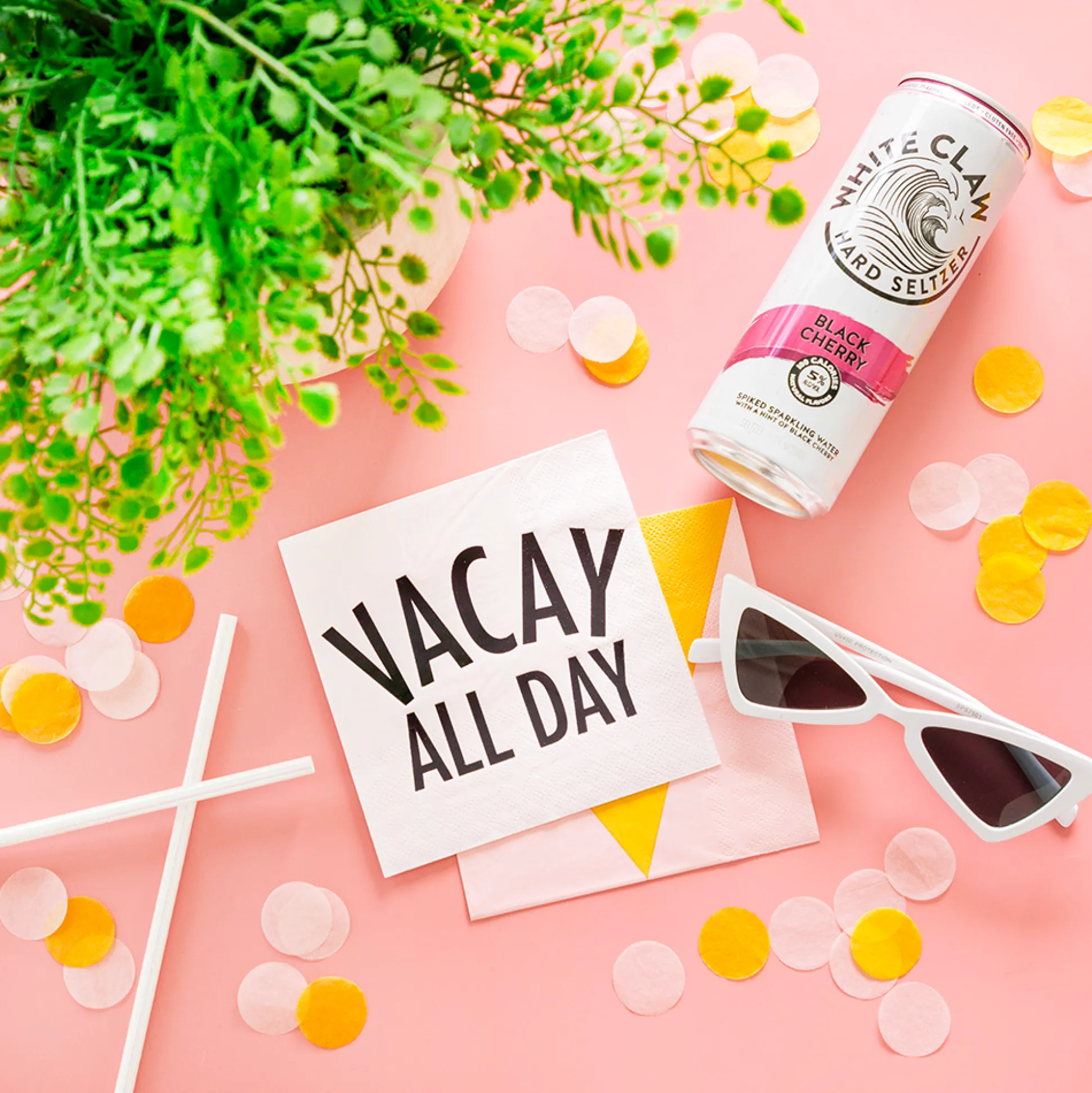 Vacay All Day Witty Cocktail Napkins, Pack of 20