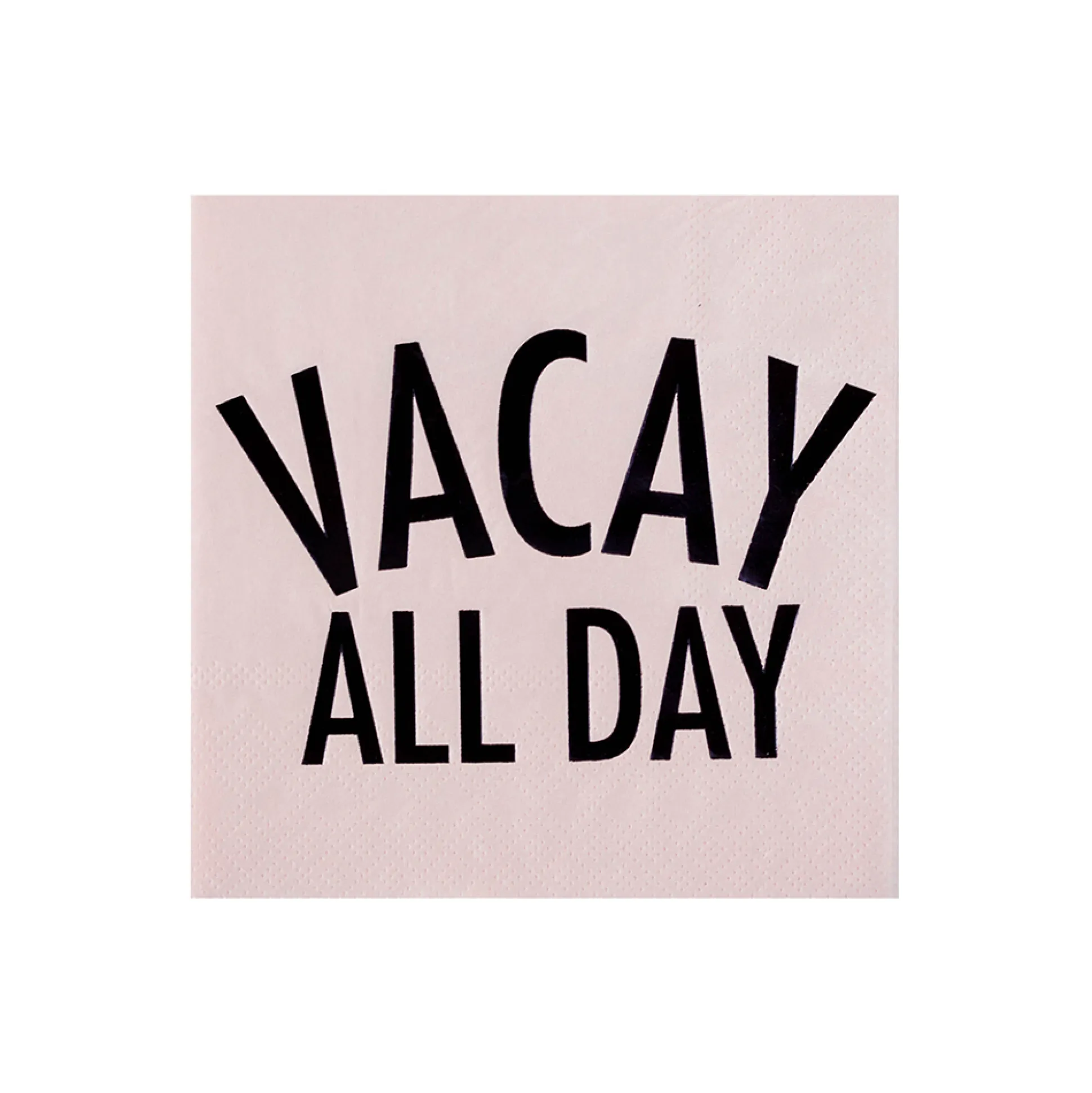 Vacay All Day Witty Cocktail Napkins, Pack of 20