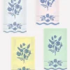 Vintage Botanical Guest Towels, Set of 16