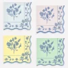Vintage Botanical Small Napkins, Set of 16