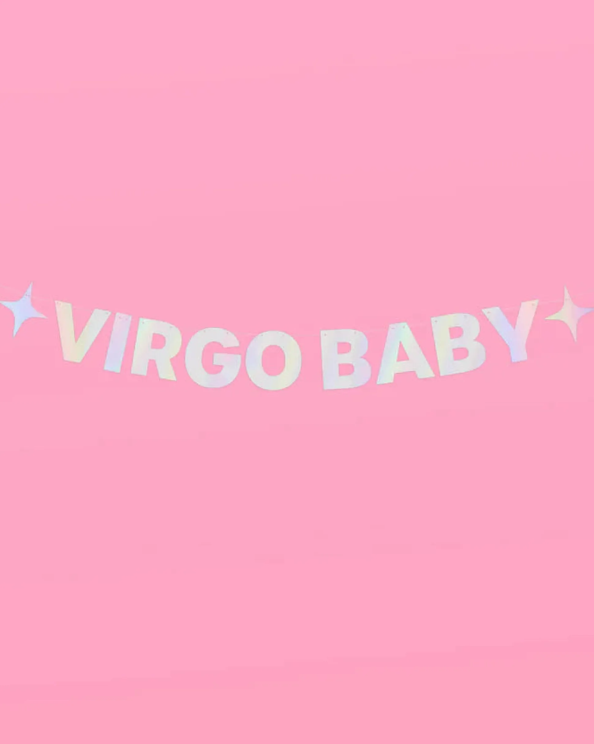 Virgo Baby Banner - Iridescent Foil Banner