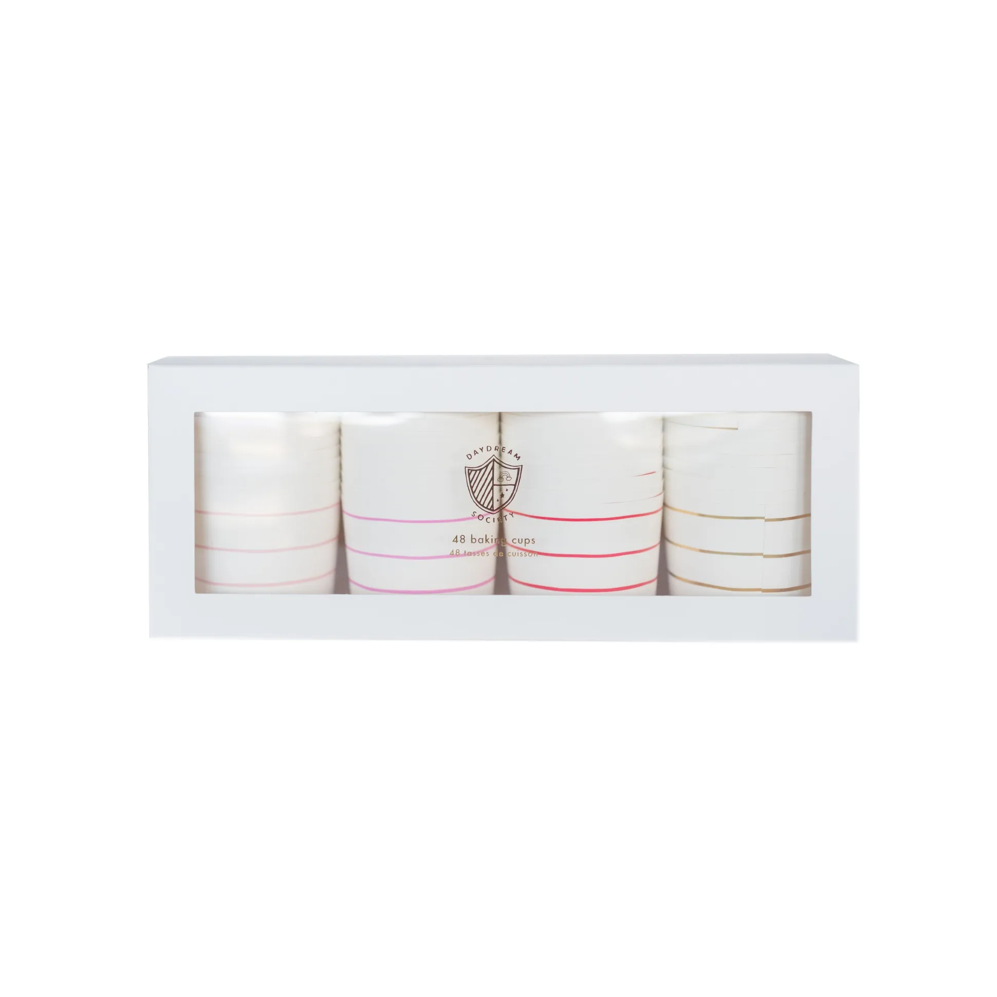 Warm Palette Frenchie Striped Baking Cups, Pack of 48