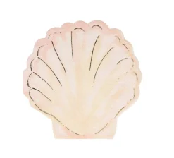 Watercolor Clam Shell Napkins