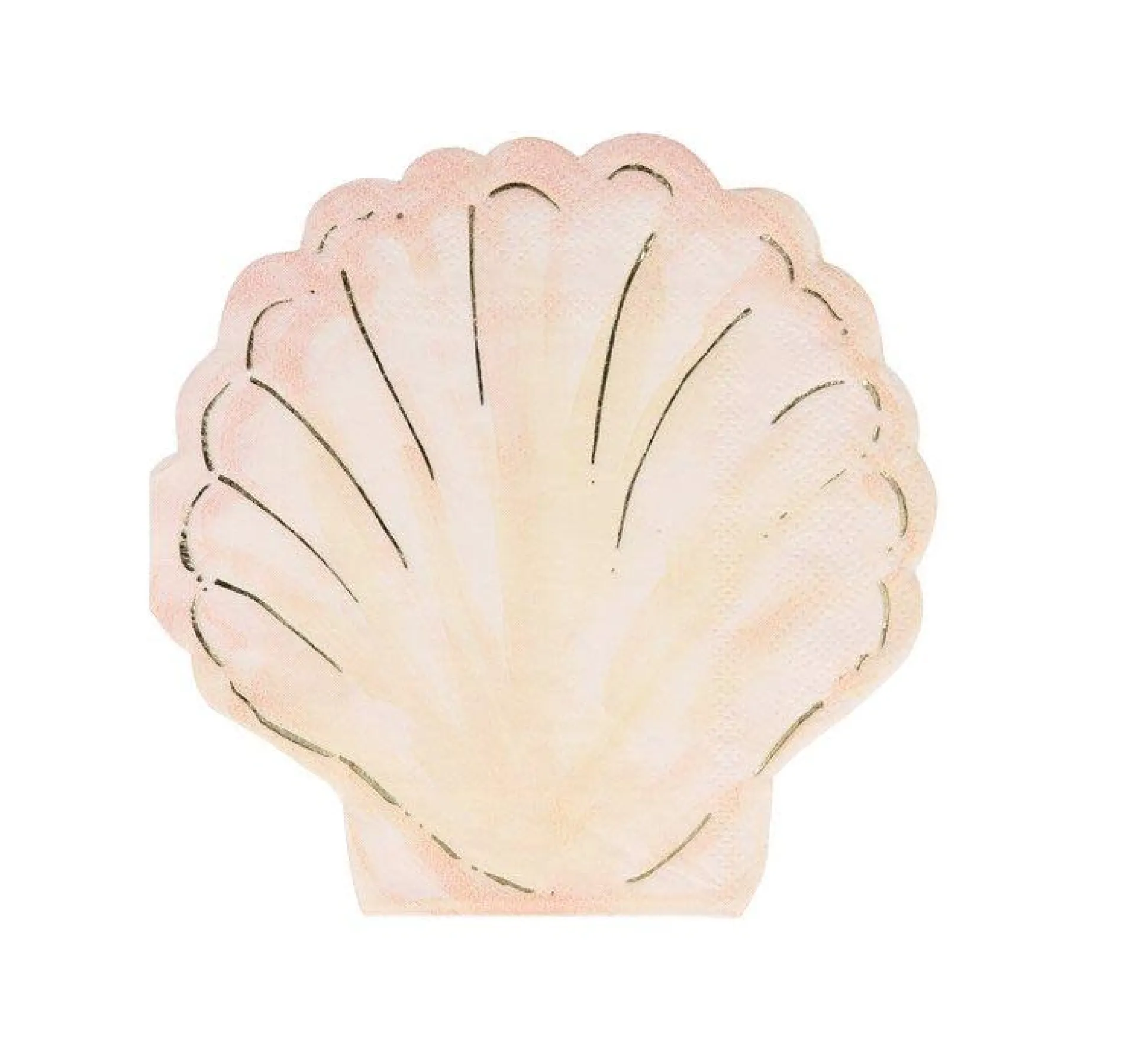 Watercolor Clam Shell Napkins
