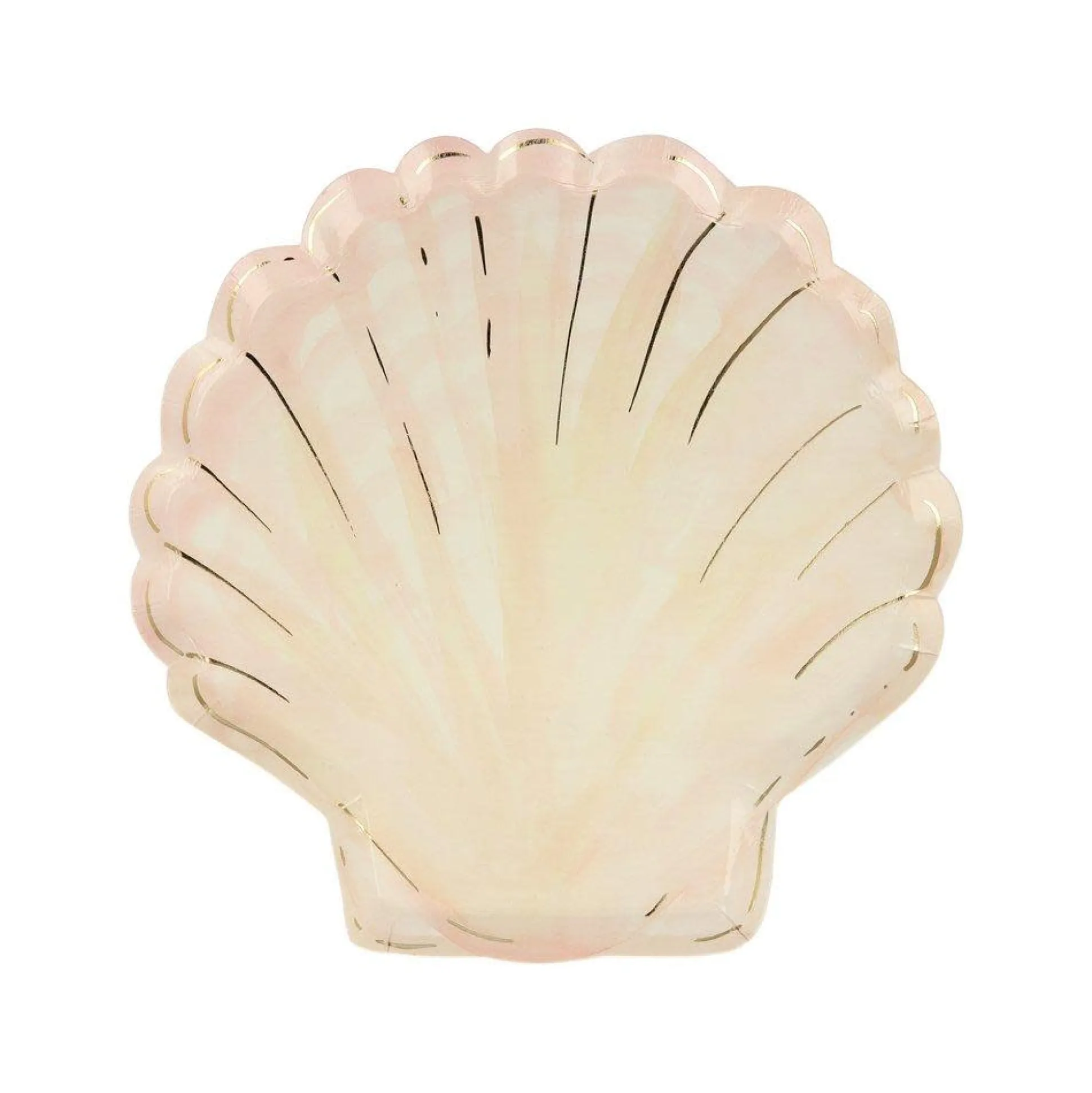 Watercolor Clam Shell Plates