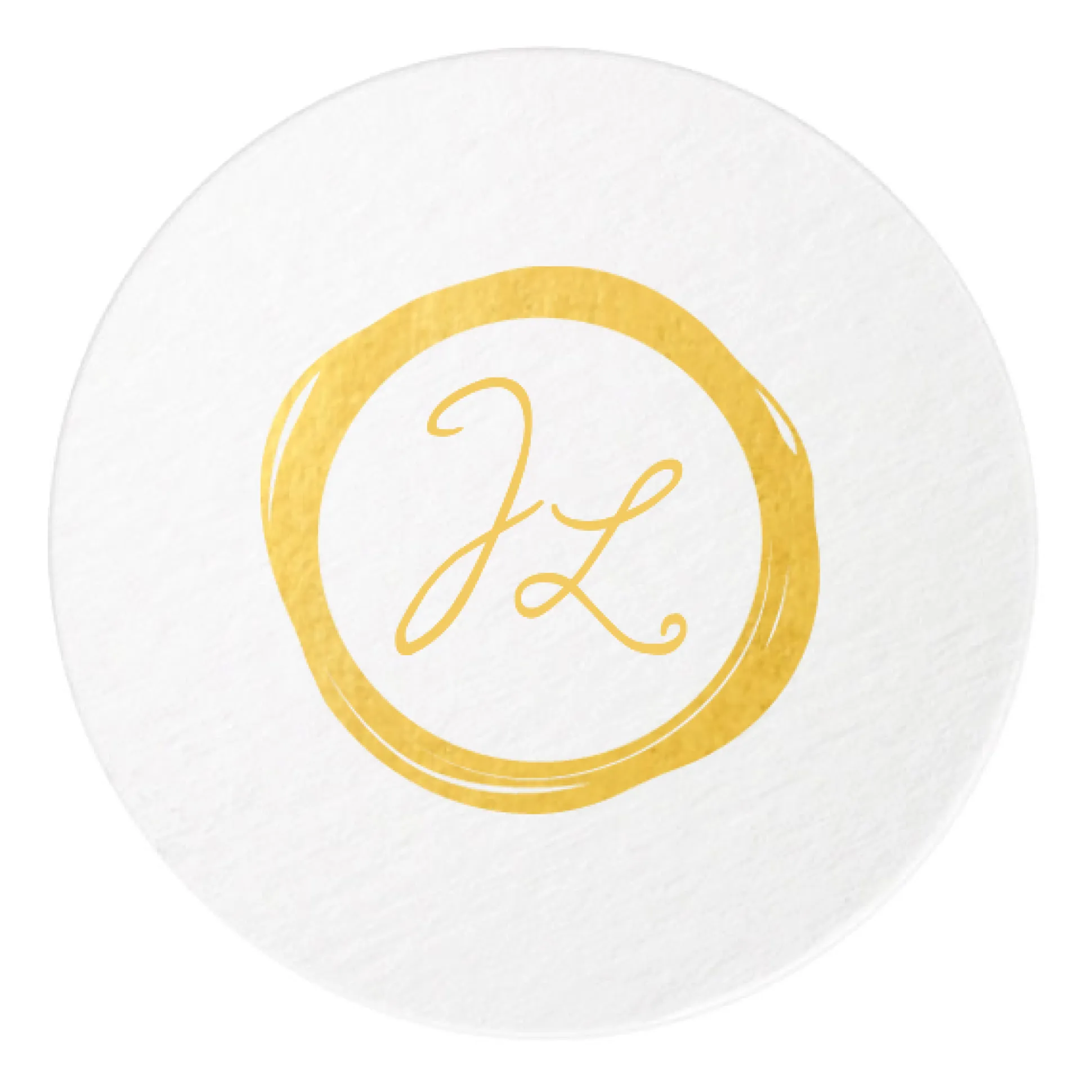 Wax Stamp Coasters, Gold Foil