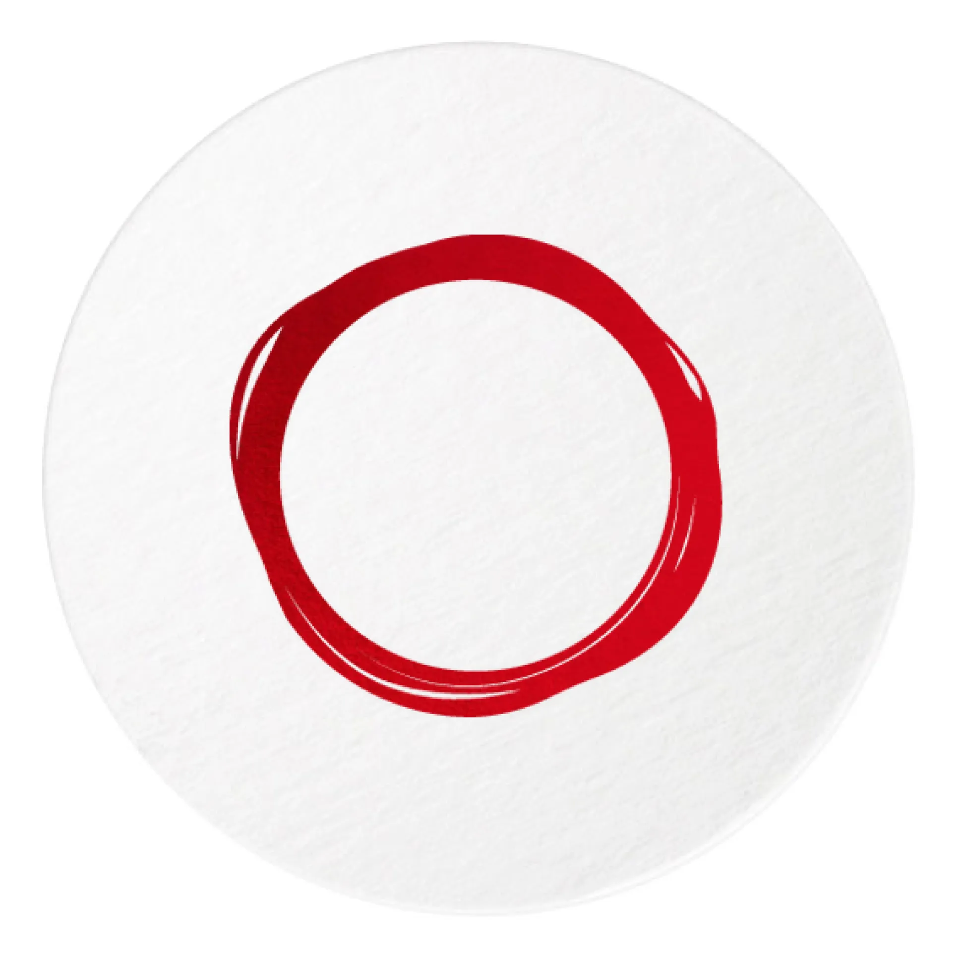 Wax Stamp Coasters, Red Foil