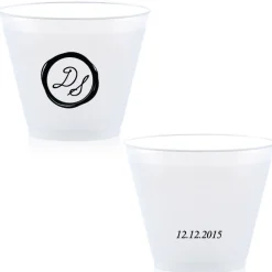 Wax Stamp Dates Custom Cup, Black Foil