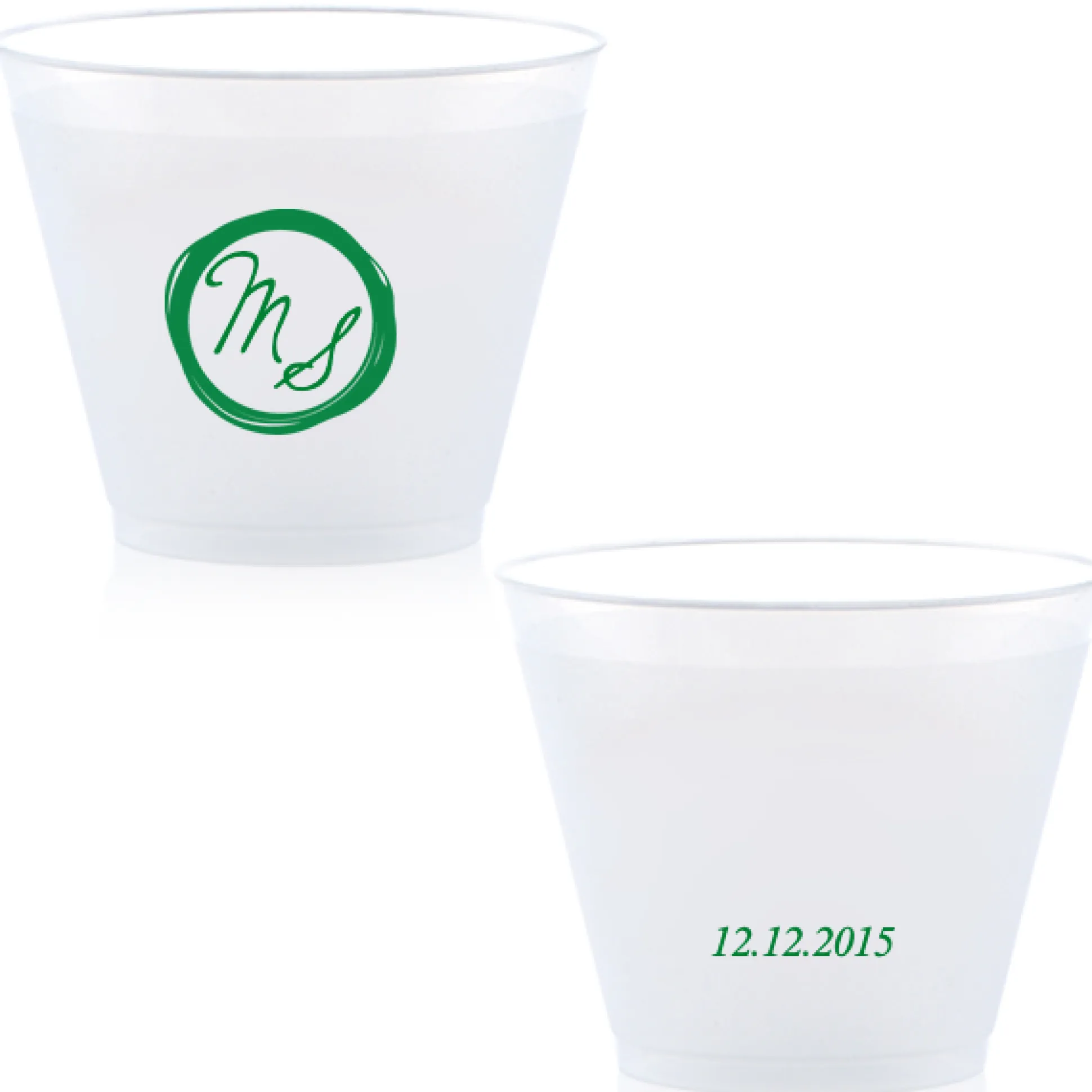 Wax Stamp Dates Custom Cup, Leaf Foil