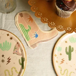 Western Boot Napkins, Pack of 12