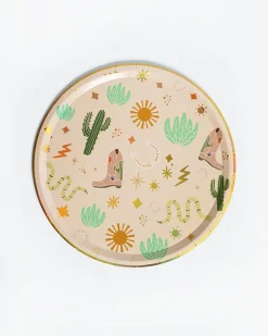 Western Cowboy Paper Plates, Pack of 12