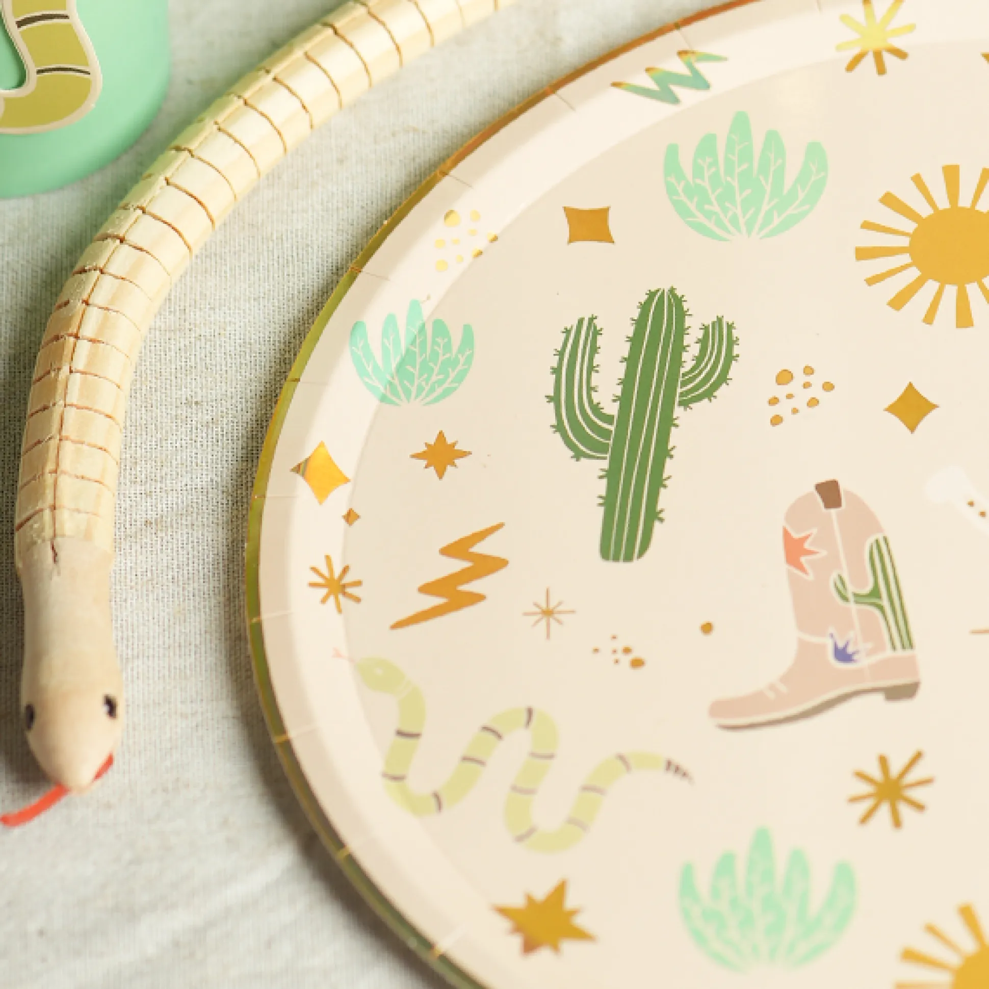 Western Cowboy Paper Plates, Pack of 12