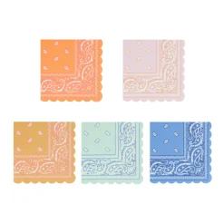Western Square Plates, Set of 8