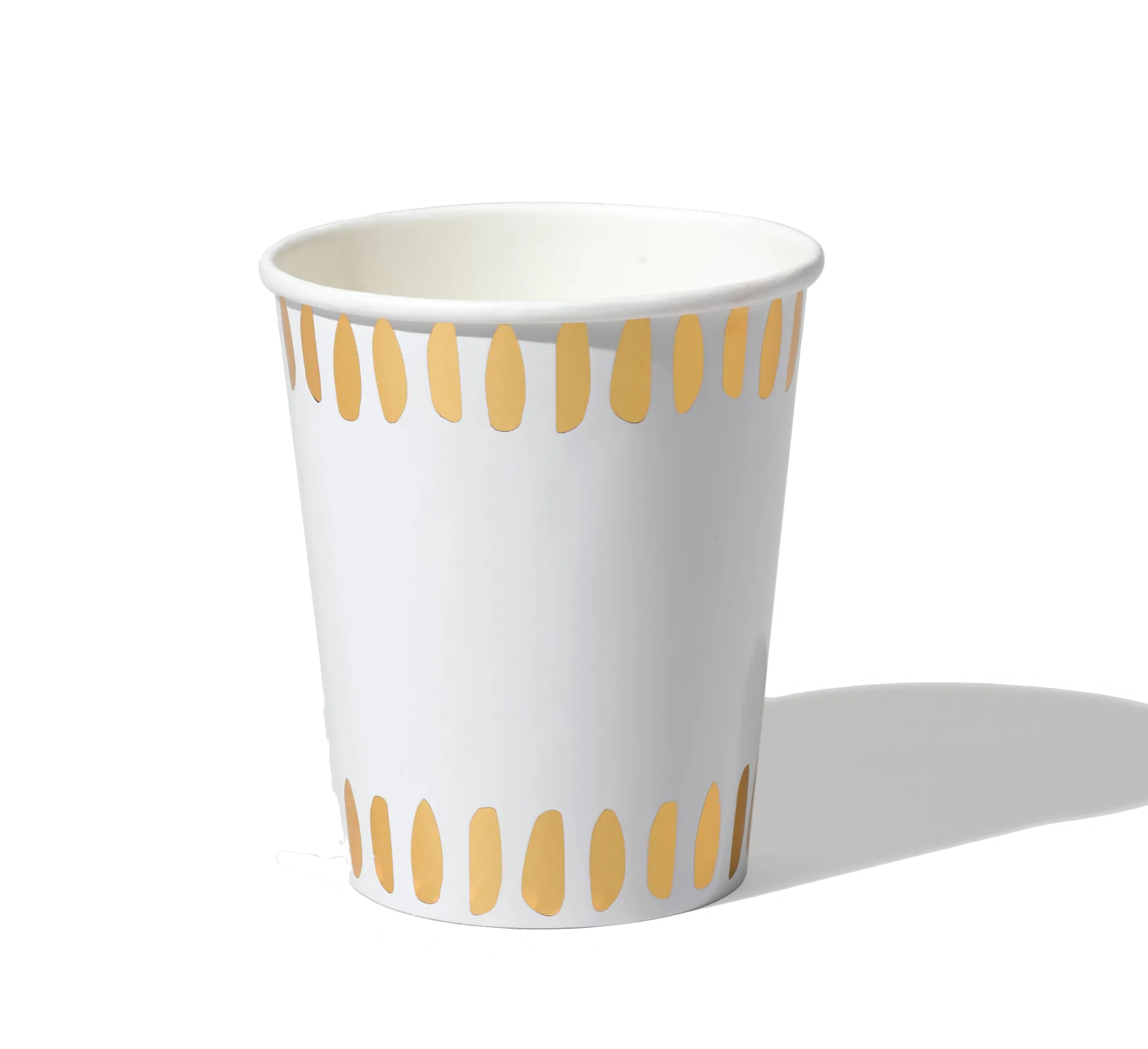 White Brushstroke Cups (10 per pack)
