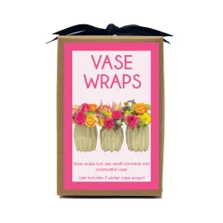 Wicker Vase Wraps, Set of 3