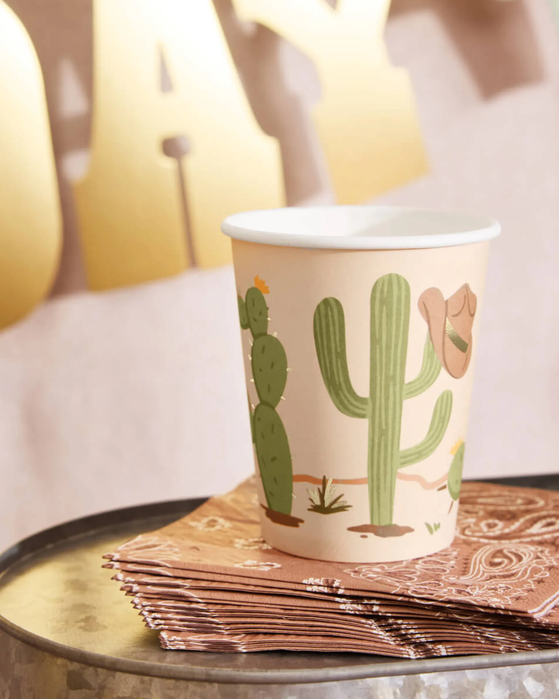 Wild Wild West Cups, Pack of 24