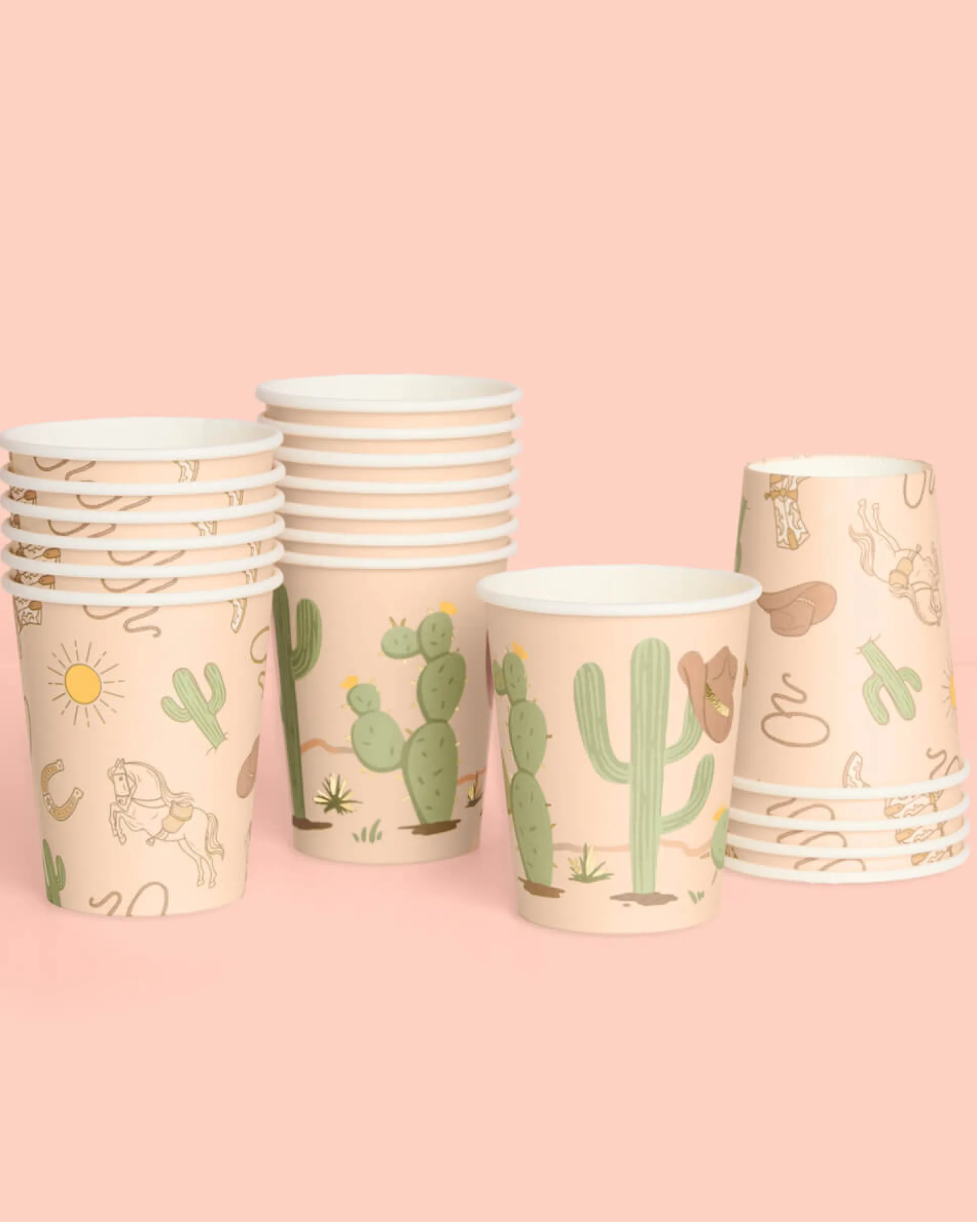 Wild Wild West Cups, Pack of 24