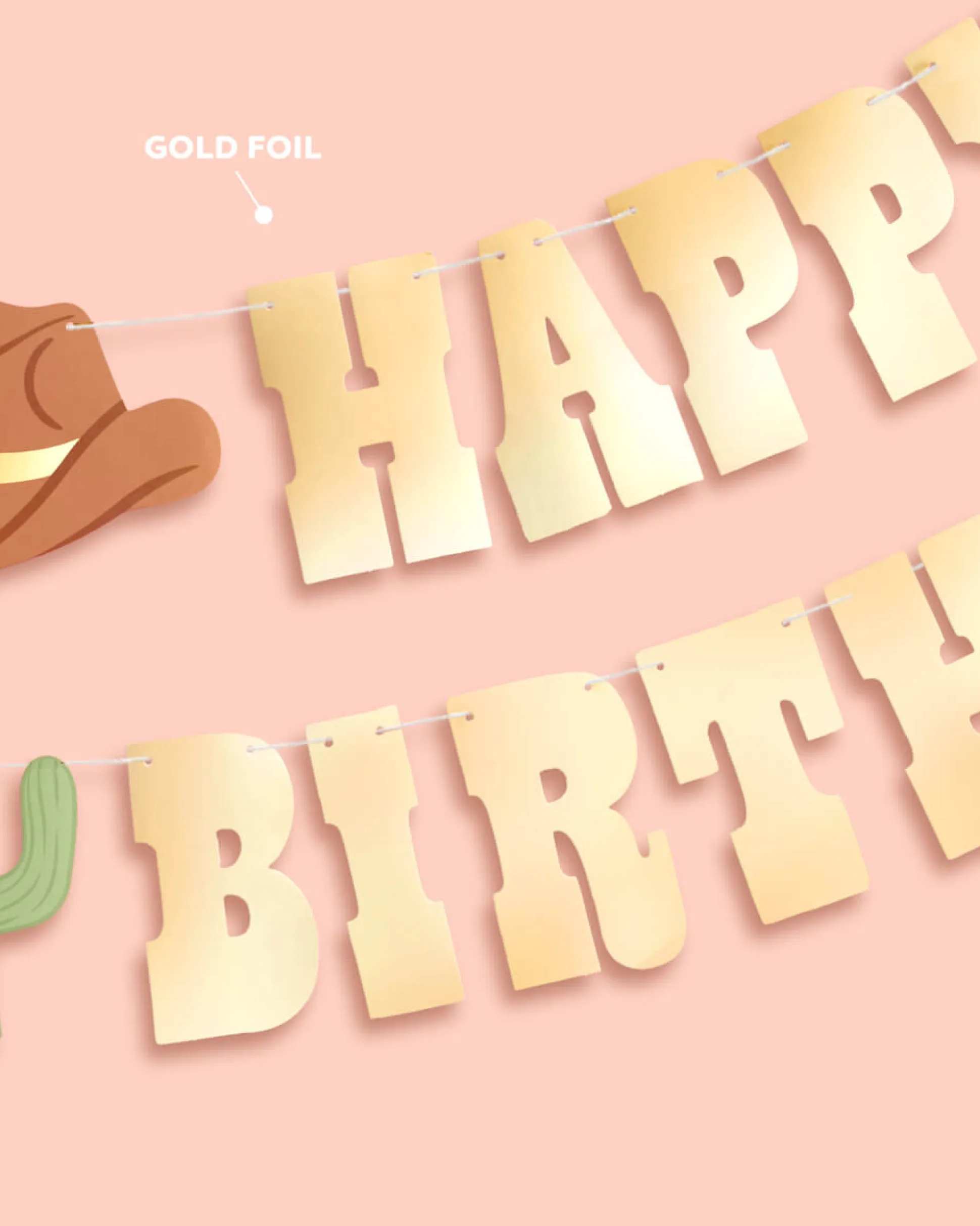 Wild Wild West Foil Banner