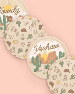Wild Wild West Plates, Pack of 24