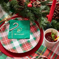 Winter Plaid Large Plates (10 per pack)