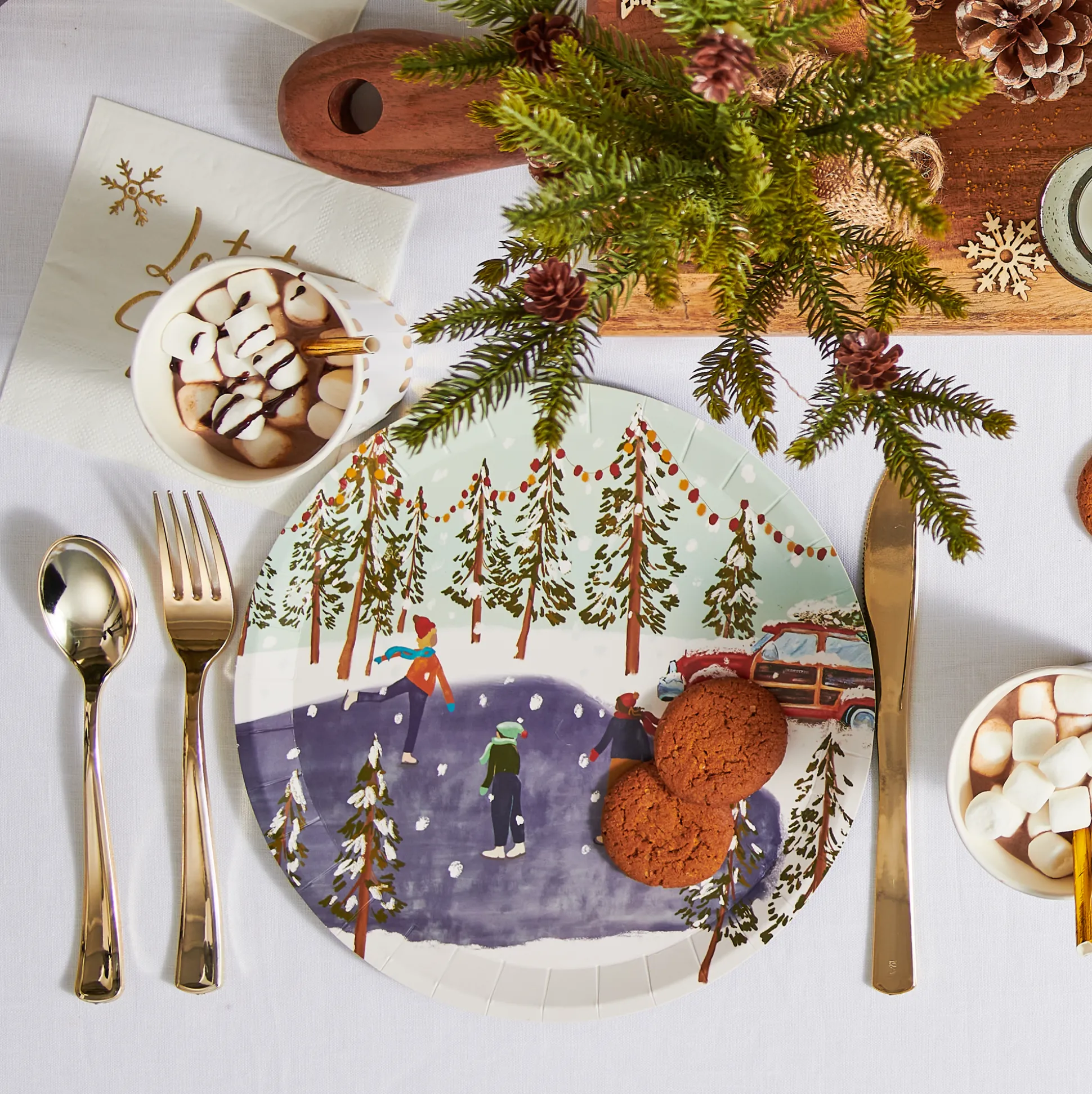 Winter Wonderland Large Plates (10 per pack)