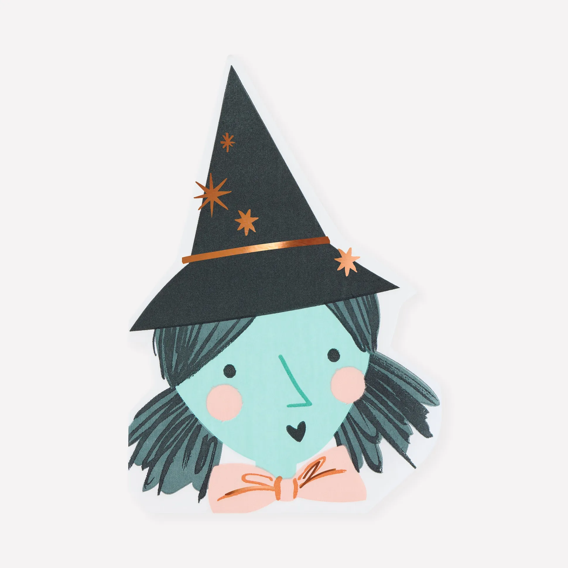 Witch Shaped Napkins (x 16)