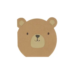 Woodland Bear Napkins, Pack of 16