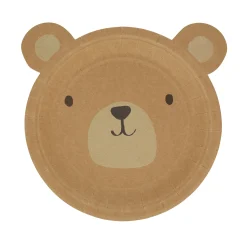 Woodland Bear Plates, Pack of 8