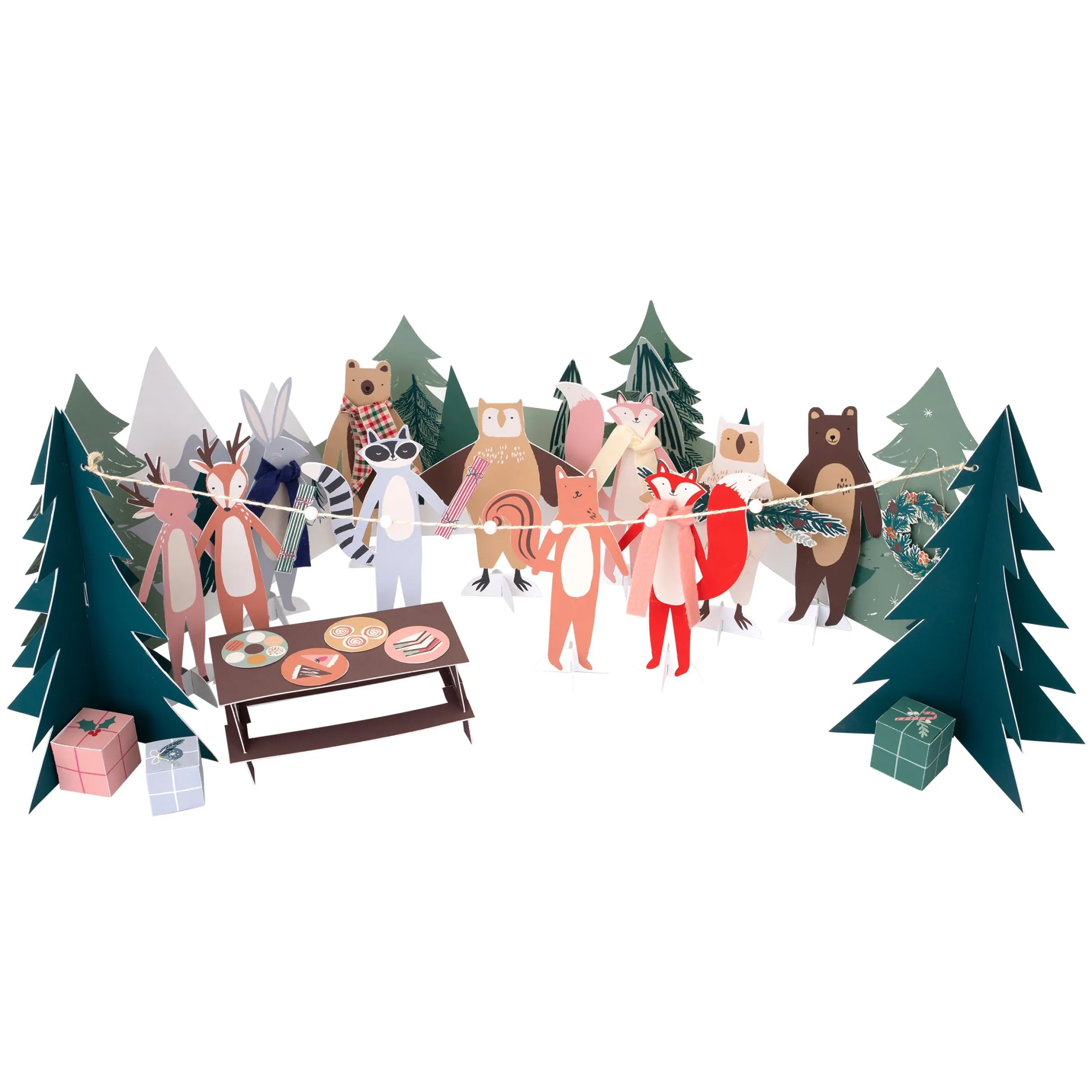 Woodland Paper Play Advent Calendar