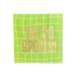 Yay Go Sports Witty Cocktail Napkins, Pack of 20