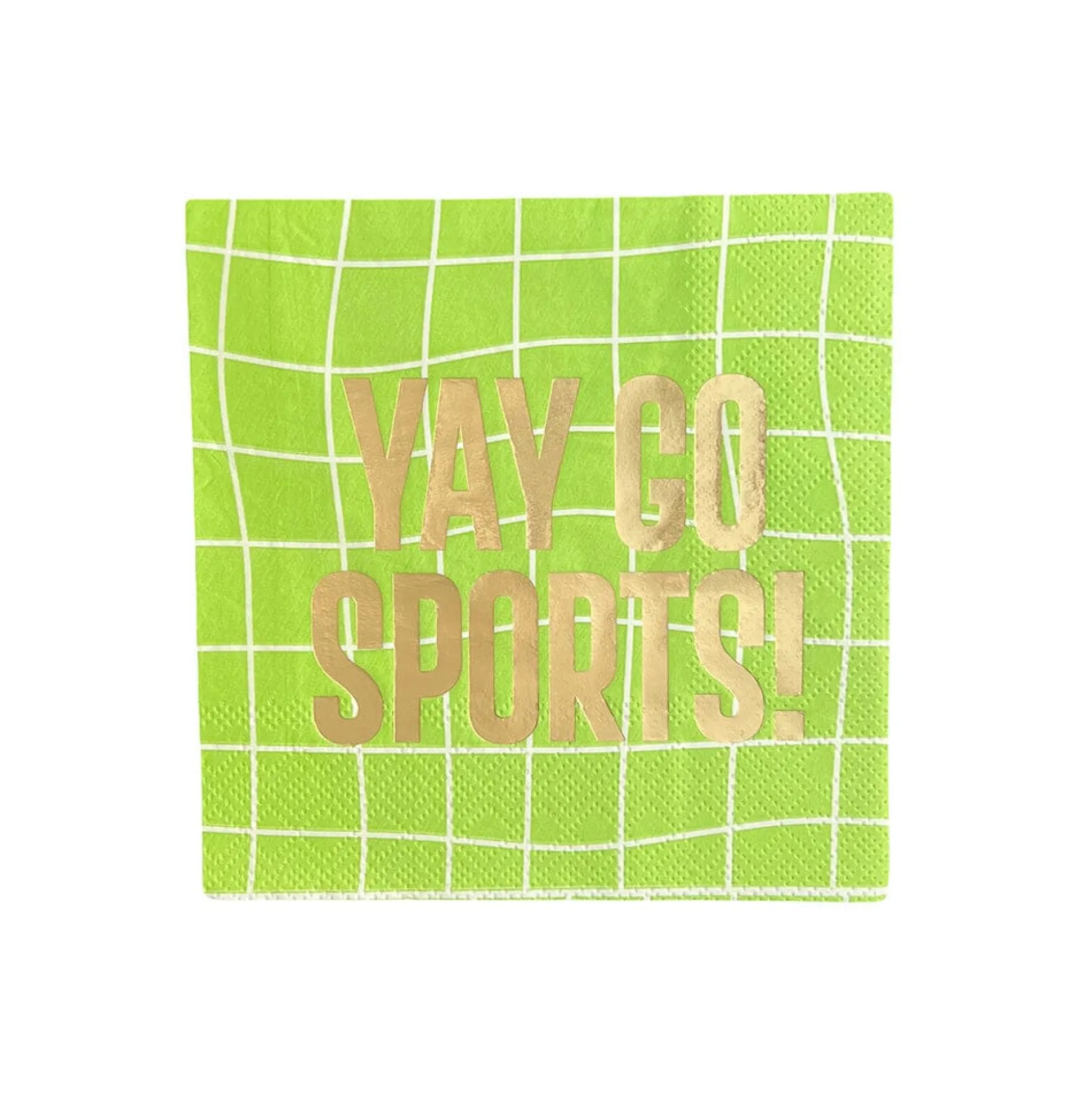 Yay Go Sports Witty Cocktail Napkins, Pack of 20