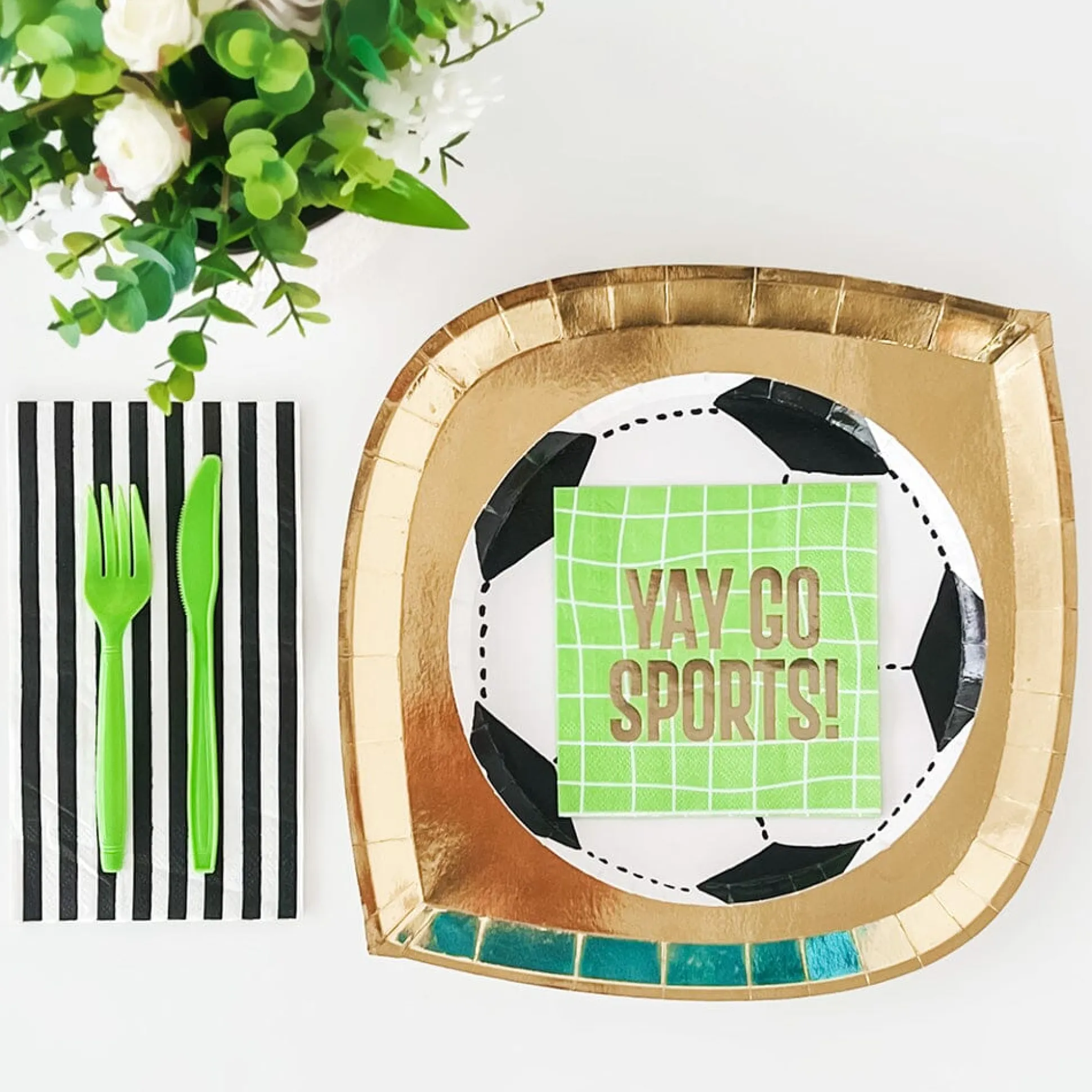 Yay Go Sports Witty Cocktail Napkins, Pack of 20