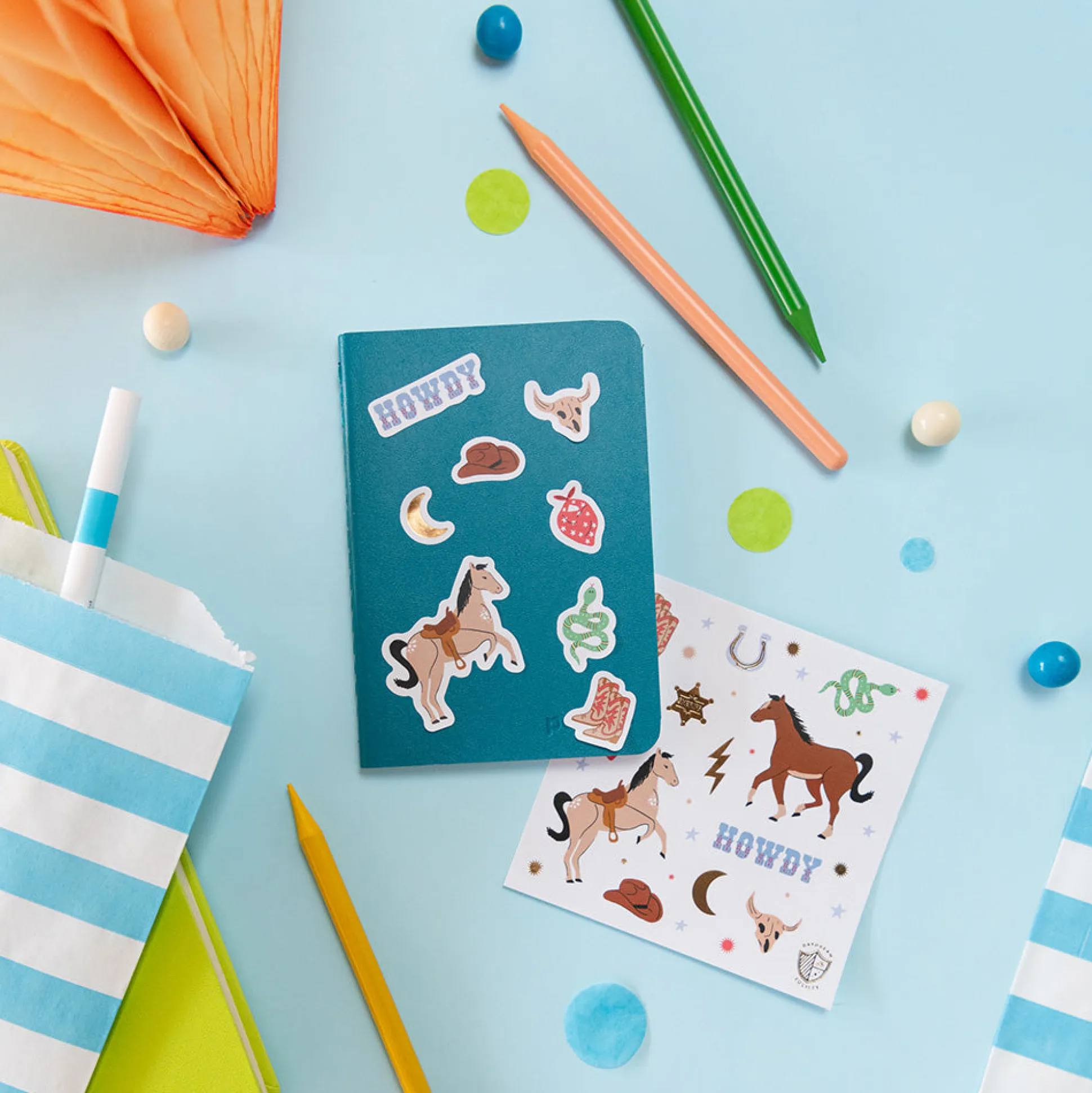 Yeehaw Sticker Set, Pack of 4 Sheets