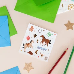 Yeehaw Sticker Set, Pack of 4 Sheets
