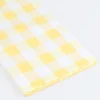 Yellow Gingham Paper Tablecloth
