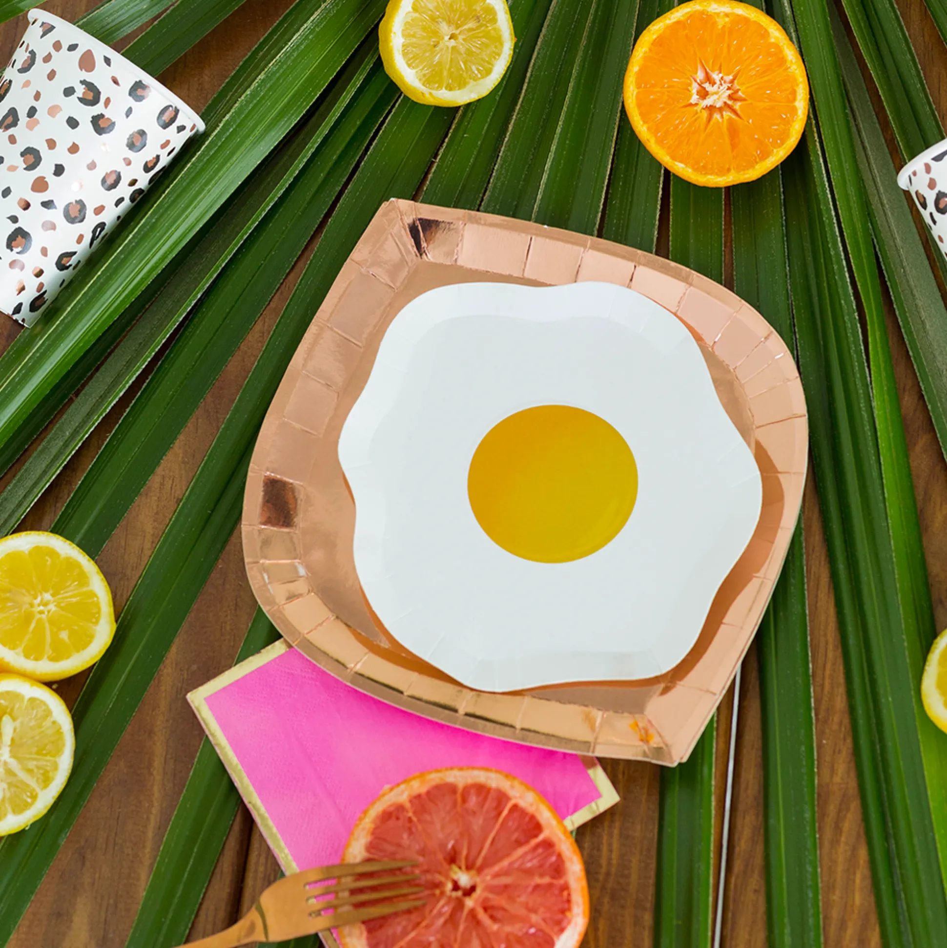 Yolks on You Dinner Plates, Pack of 8
