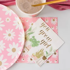 You Grow Girl Witty Cocktail Napkins, Pack of 20