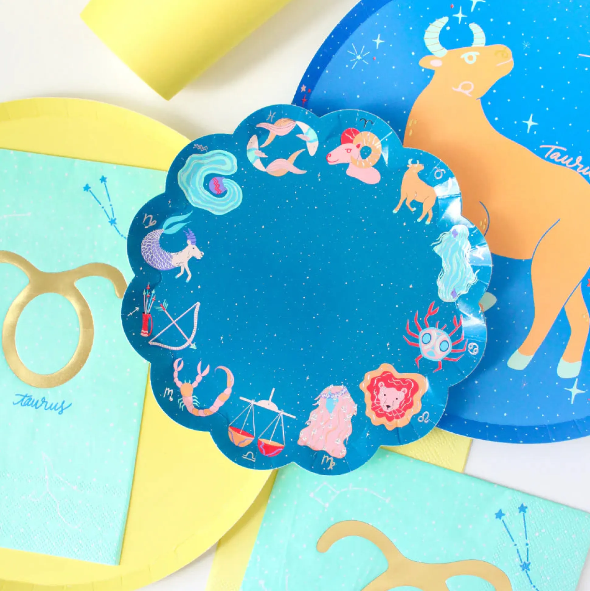 Zodiac Dessert Plates, Set of 8