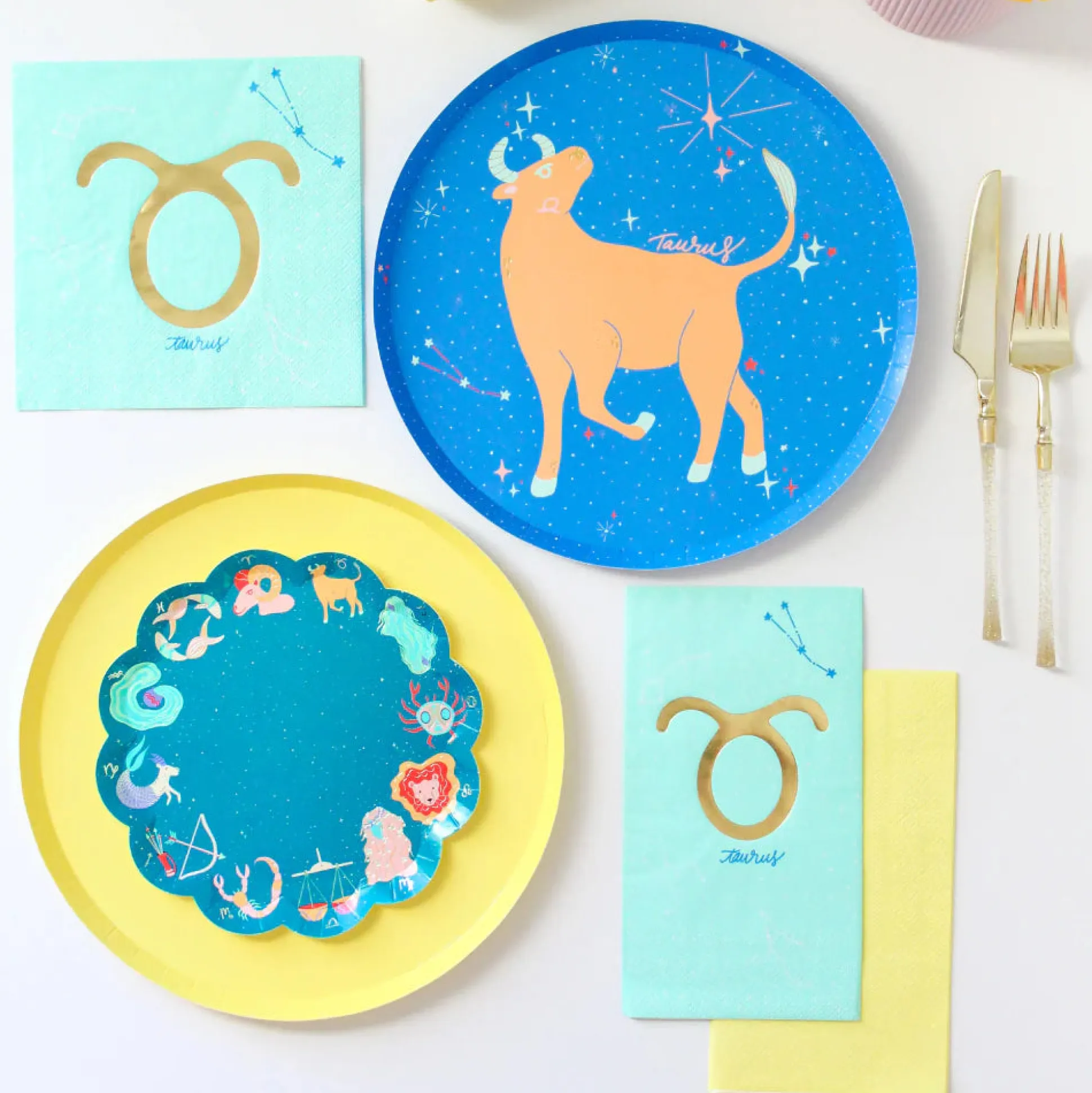 Zodiac Large Napkins, Set of 16
